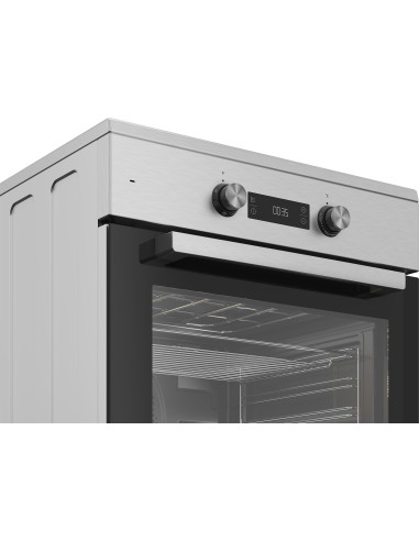 Beko Cucina a libera installazione inox, forno elettrico 6 funzioni, piano cottura induzione 4 zone, 60x60, Classe A