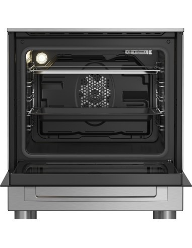 Beko Cucina a libera installazione inox, forno elettrico 6 funzioni, piano cottura induzione 4 zone, 60x60, Classe A