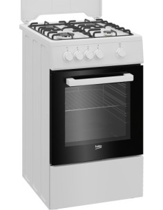 Beko FSG522DWC Cucina Gas Nero, Bianco 2