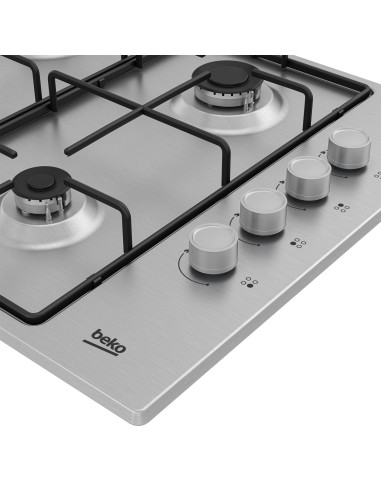 Beko HIGG641C3SX Acciaio inox Da incasso 60 cm Gas 4 Fornello(i)