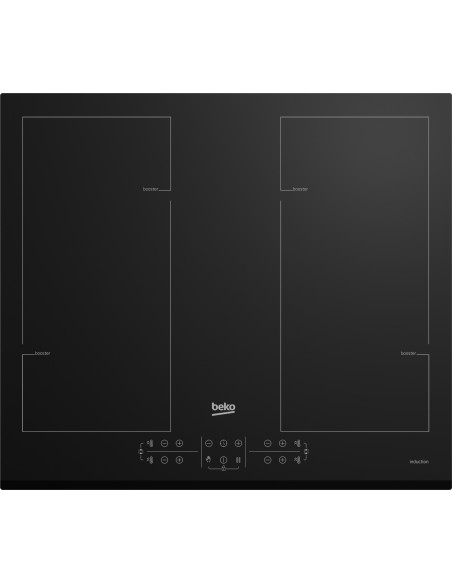 Beko HII64206F2MT Nero Da incasso 60 cm Piano cottura a induzione 4 Fornello(i)