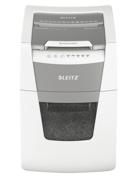 Leitz 80120000 distruggi documenti Taglio a frammenti 22 cm Grigio, Bianco