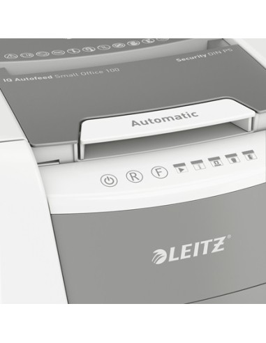 Leitz 80120000 distruggi documenti Taglio a frammenti 22 cm Grigio, Bianco