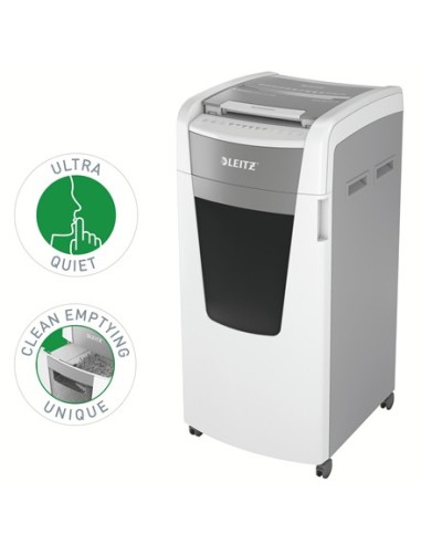 Leitz 80170000 distruggi documenti Triturazione incrociata 22,3 cm Grigio, Bianco