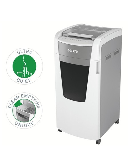 Leitz 80170000 distruggi documenti Triturazione incrociata 22,3 cm Grigio, Bianco