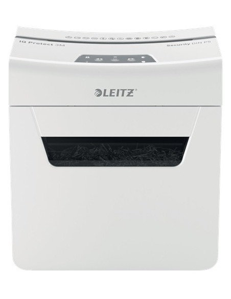 Leitz 80930000 distruggi documenti Taglio a frammenti Grigio, Bianco