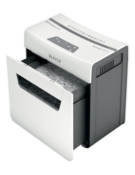 Leitz 80930000 distruggi documenti Taglio a frammenti Grigio, Bianco