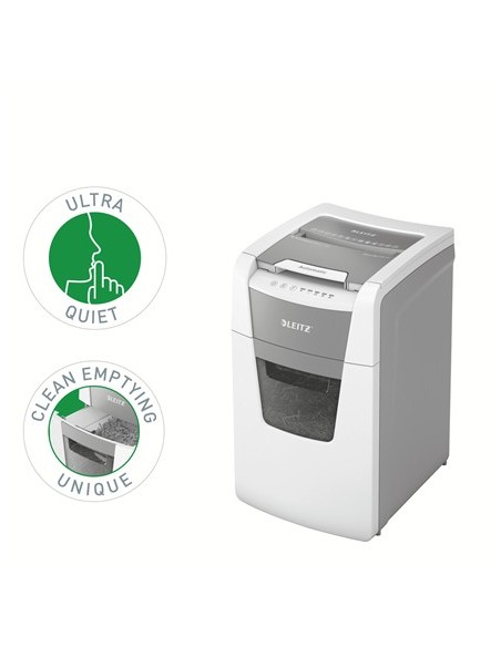 Leitz 80140000 distruggi documenti Taglio a frammenti 22 cm Grigio, Bianco
