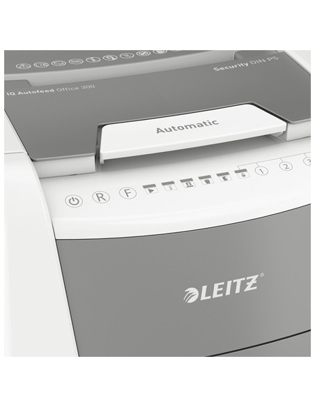 Leitz 80160000 distruggi documenti Taglio a frammenti 22 cm Grigio, Bianco