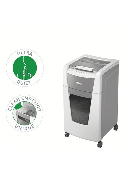 Leitz 80160000 distruggi documenti Taglio a frammenti 22 cm Grigio, Bianco