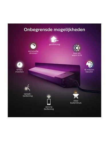 Philips Hue White and Color ambiance 17466 30 P7 Illuminazione a pavimento da esterno LED 104 W