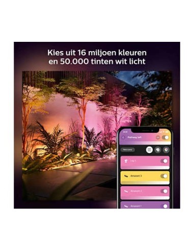 Philips Hue White and Color ambiance 17466 30 P7 Illuminazione a pavimento da esterno LED 104 W
