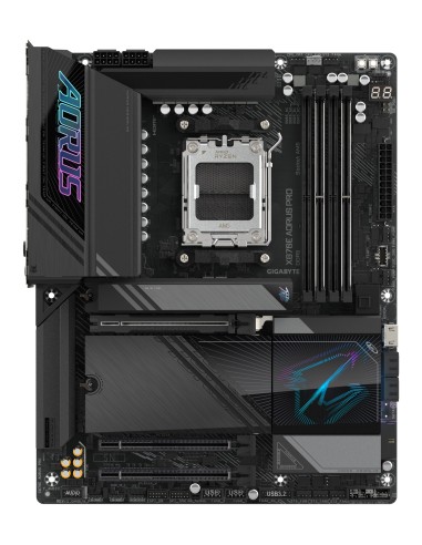 GIGABYTE X870E AORUS PRO Scheda Madre - Supporta CPU AMD Ryzen 9000, 16+2+2 fasi VRM digitali, fino a 8000MHz DDR5 (OC), 3xPCIe