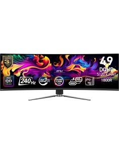 MSI MPG 491CQPX QD-OLED Monitor PC 124,5 cm (49") 5120 x 1440 Pixel Dual QHD Nero