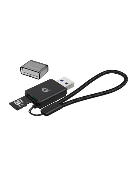 Conceptronic BIAN07B lettore di schede USB 3.2 Gen 1 (3.1 Gen 1) Type-A Nero