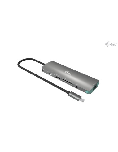 i-tec USB-C Metal Nano Docking Station 4K HDMI LAN with Power Delivery 100W + Universal Charger 100W