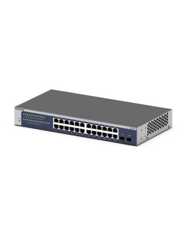 NETGEAR GS724Tv6 Gestito L2+ L3 Gigabit Ethernet (10 100 1000) 1U Blu, Grigio