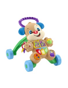 Fisher-Price Cagnolino Primi Passi - Ridi & Impara, Edizione multilingue, giocattolo musicale per camminare Giocattolo per