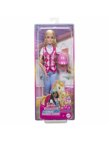 Barbie Mysteries The Great Horse Chase Bambola 'Malibu' Con Abiti E Accessori Da Equitazione