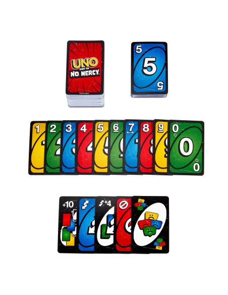 Games HWV18 gioco da tavolo UNO Show 'em No Mercy Carta da gioco Sostituzione