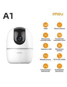 Imou A1 2Mp Telecamera motorizzata con sirena - audio bidirezionale - visione notturna - rilevamento persone 2