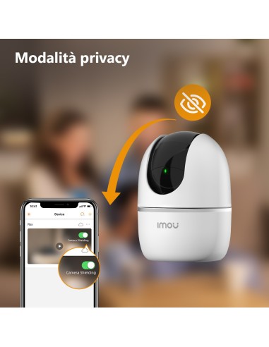 Imou A1 2Mp Telecamera motorizzata con sirena - audio bidirezionale - visione notturna - rilevamento persone