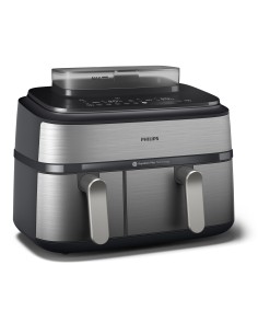 Philips 5000 series Airfryer doppio cestello con cottura a vapore, friggitrice ad aria da 9.0L, 19 metodi di cottura, App per