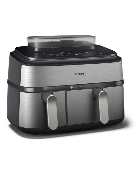 Philips 5000 series Airfryer doppio cestello con cottura a vapore, friggitrice ad aria da 9.0L, 19 metodi di cottura, App per
