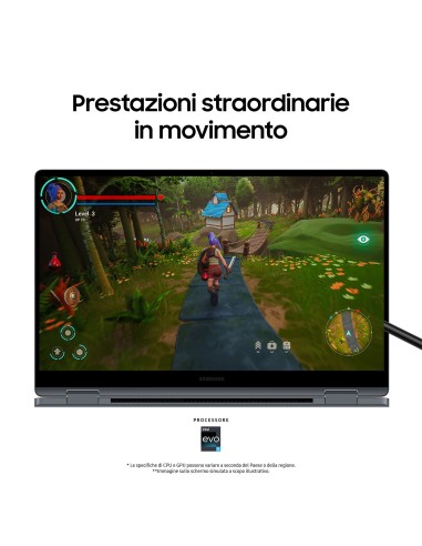 Samsung Galaxy Book4 360 Laptop, Intel® Core™ 5 120U, 16GB RAM, 512GB SSD, 15.6" Super AMOLED, Windows 11 Home, Moonstone Gray