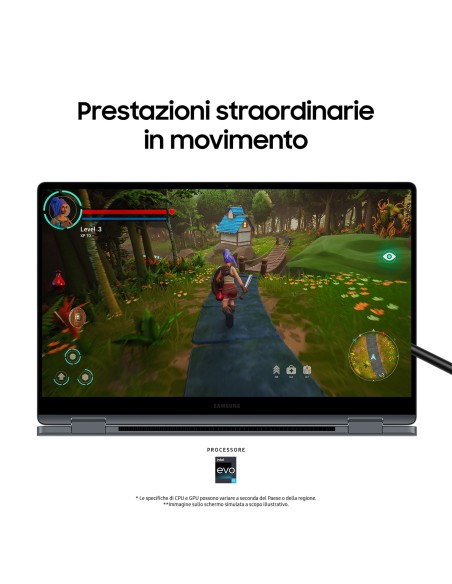 Samsung Galaxy Book4 360 Laptop, Intel® Core™ 5 120U, 16GB RAM, 512GB SSD, 15.6" Super AMOLED, Windows 11 Home, Moonstone Gray