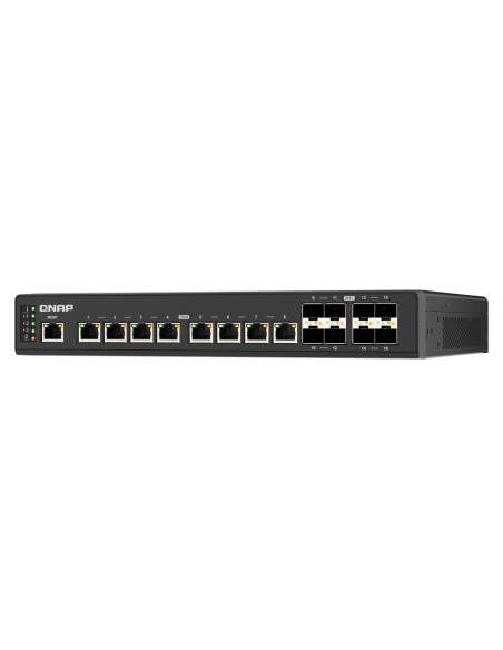 QNAP QSW-IM3216-8S8T switch di rete Gestito 10G Ethernet (100 1000 10000) Nero