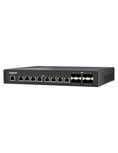 QNAP QSW-IM3216-8S8T switch di rete Gestito 10G Ethernet (100 1000 10000) Nero