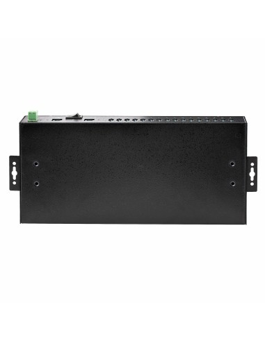 StarTech.com Hub USB Industriale 5Gbps a 16 porte con adattatore di alimentazione, enclosure in metallo, montabile, protezione