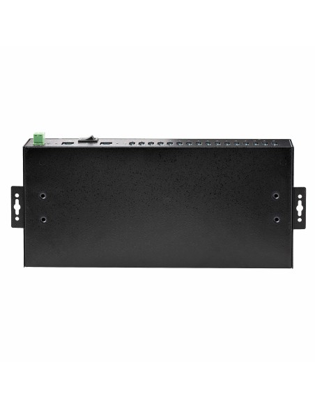 StarTech.com Hub USB Industriale 5Gbps a 16 porte con adattatore di alimentazione, enclosure in metallo, montabile, protezione