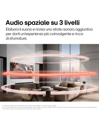 LG Soundbar S70TR, 500W su 5.1.1 canali, Dolby Atmos, DTS X, Casse posteriori incluse