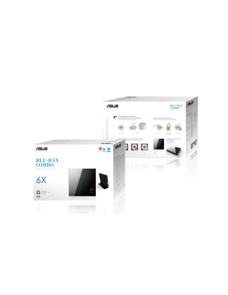 ASUS SBC-06D2X-U lettore di disco ottico Blu-Ray DVD Combo Nero