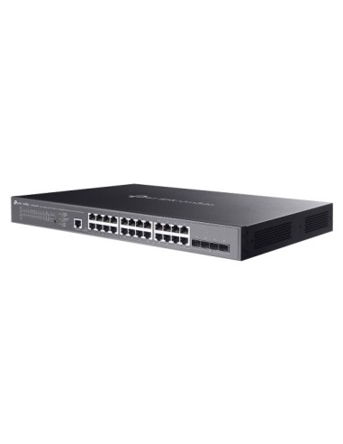 TP-Link Omada SG3428XMPP switch di rete Gestito L2+ Gigabit Ethernet (10 100 1000) Supporto Power over Ethernet (PoE) 1U Nero