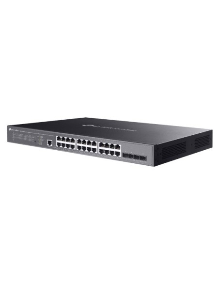 TP-Link Omada SG3428XMPP switch di rete Gestito L2+ Gigabit Ethernet (10 100 1000) Supporto Power over Ethernet (PoE) 1U Nero