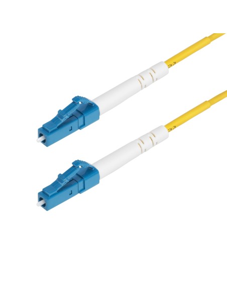 StarTech.com Cavo in fibra ottica simplex monomodale OS2 da LC a LC (UPC) da 5m, 9 125µm, 40G 100G, insensibile alla piegatura,