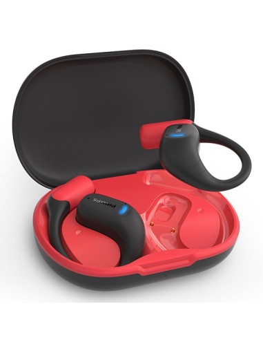 Philips 6000 series TAA6709BK 00 cuffia e auricolare True Wireless Stereo (TWS) A clip Sport Bluetooth Nero, Rosso