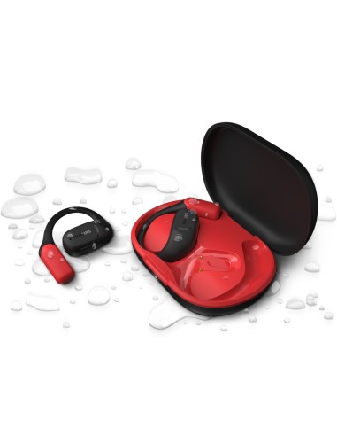 Philips 6000 series TAA6709BK 00 cuffia e auricolare True Wireless Stereo (TWS) A clip Sport Bluetooth Nero, Rosso