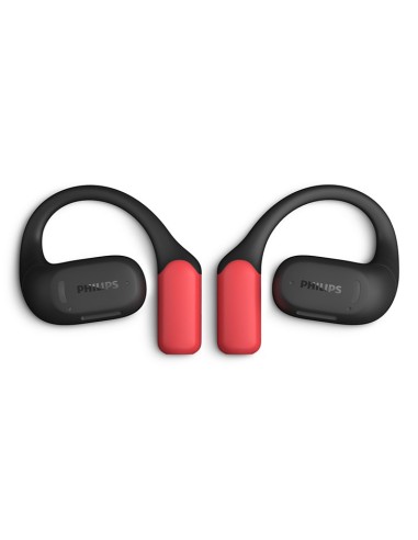 Philips 6000 series TAA6709BK 00 cuffia e auricolare True Wireless Stereo (TWS) A clip Sport Bluetooth Nero, Rosso