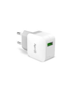 Celly TCUSBTURBO Caricabatterie per dispositivi mobili Telefono cellulare, Smartphone Bianco AC Interno