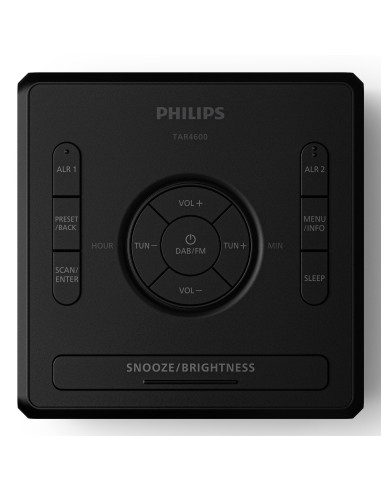 Philips TAR4600 10 sveglia Sveglia digitale Nero