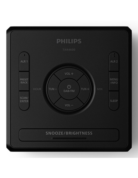 Philips TAR4600 10 sveglia Sveglia digitale Nero