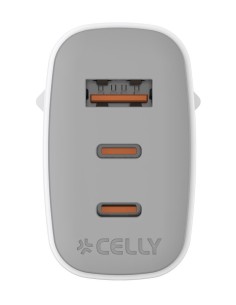 Celly UPTC1USB2USBC65 Caricabatterie per dispositivi mobili Smartphone, Tablet, Telefono Bianco USB Interno 2