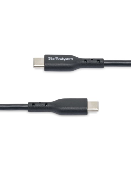 StarTech.com Cavo USB-C da 2m, cavo di ricarica USB-C, cavo USB 2.0 Tipo-C per laptop, 60W 3A Power Delivery, rivestimento in