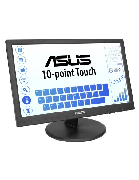 ASUS Touch VT169HE Monitor PC 39,6 cm (15.6") 1920 x 1080 Pixel Full HD LED Touch screen Da tavolo Nero