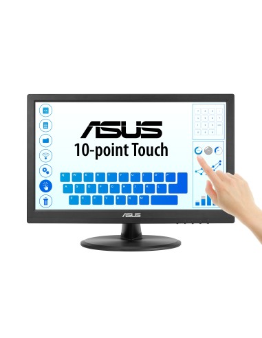 ASUS Touch VT169HE Monitor PC 39,6 cm (15.6") 1920 x 1080 Pixel Full HD LED Touch screen Da tavolo Nero