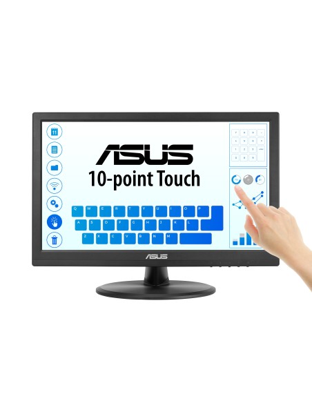 ASUS Touch VT169HE Monitor PC 39,6 cm (15.6") 1920 x 1080 Pixel Full HD LED Touch screen Da tavolo Nero